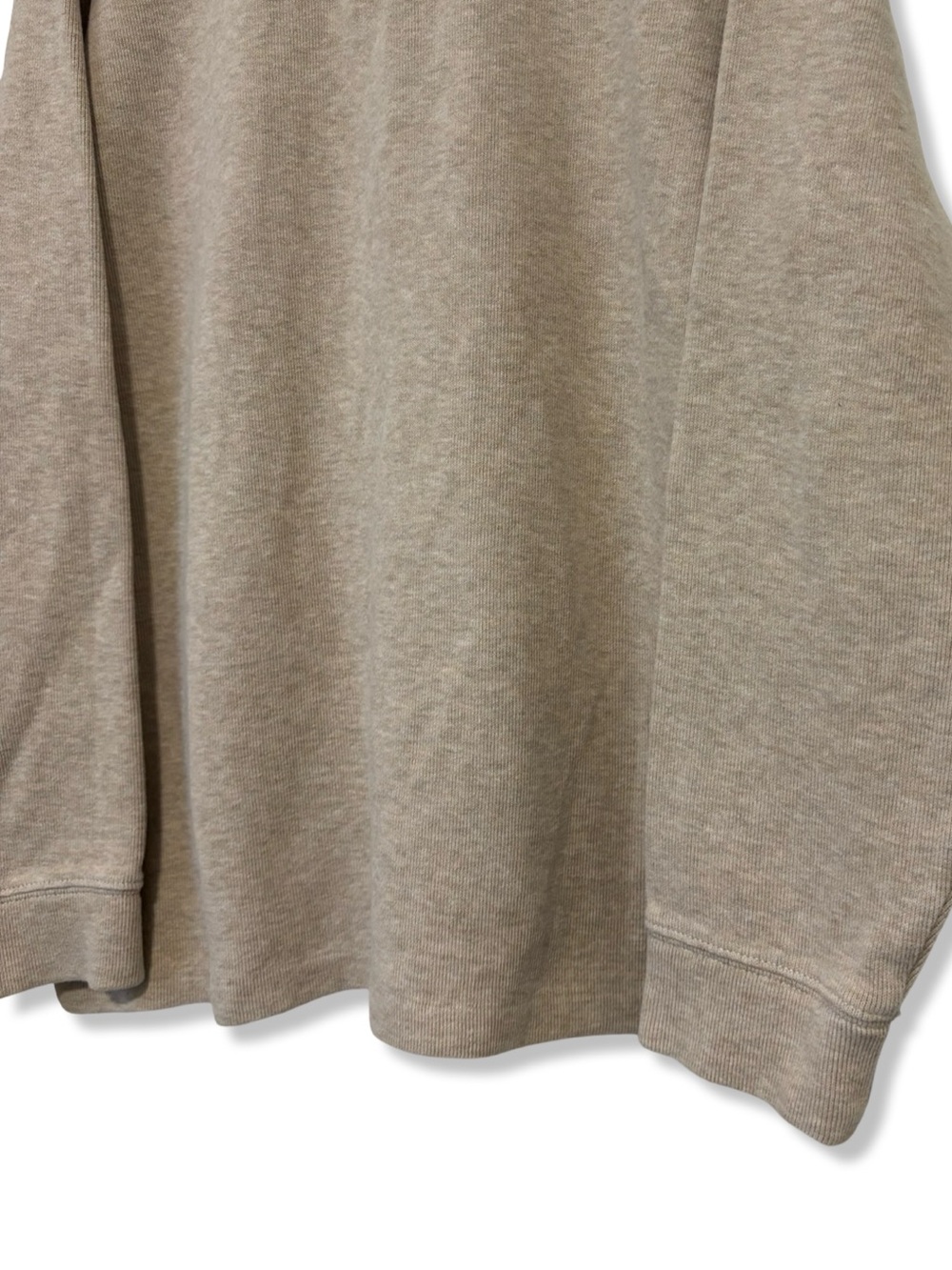Polo Ralph Lauren Beige Quarter Zip Sweater with Burgundy Pony - Picture 4 of 5